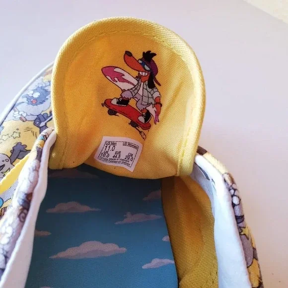 VANS Era X The Simpsons Itchy & Scratchy 2020 Yellow Sneakers Shoes Men's US 11
